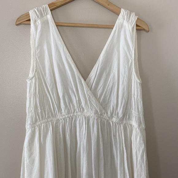 Free People Lulu Embroidered Midi Dress Drawstring Waist Endless Summer Size XS - Picture 4 of 16